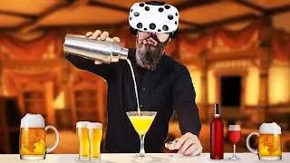 Virtual Reality Bartender Dwarf! - Taphouse VR Gameplay - VR HTC Vive