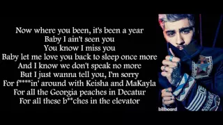 Chris Brown Ft  Usher & Zayn Malik   Back To Sleep Remix (lyrics)