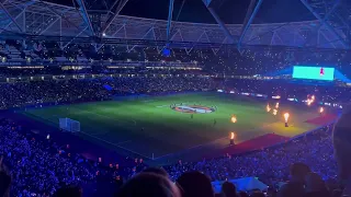 West Ham vs Sevilla | UEFA Europa League Round of 16 light show at London Stadium