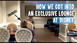 VERY EXCLUSIVE Lounge at Disney's Yacht Club - EPCOT Area Resort Hotel