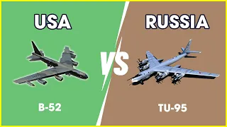 Who Wins!! B-52 Vs TU-95: Which Bomber Aircraft is the Most Powerful | Military Summary