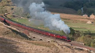 Steam Trains Working Hard on the UK Mainline