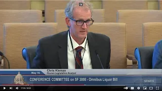 Conference Committee on S.F. 3008 – Omnibus Liquor Bill - 5/16/2022