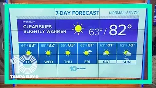 10 Weather: Cool start Sunday, warm and sunny