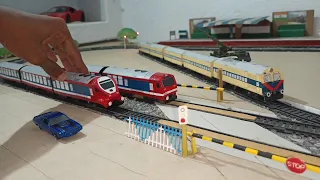 Indian DEMU 🚇Toy Train Model || Handmade🔥Demu local train toy || Long Demu train of Railking & Centy