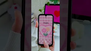 make your android homescreen aesthetic ♡ cute pink flower theme ♡