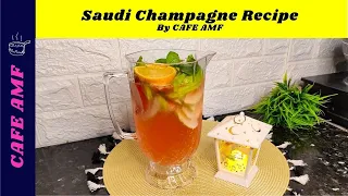 Saudi Champagne Recipe By CAFE AMF | How To Make Saudi Champagne | Arabic Champagne