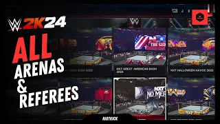 WWE 2K24 - ALL Arenas and Referees!