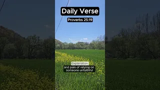 1 Verse, 1 Minute: Proverbs 25:19 #daily #bible #verseoftheday #spiritualgrowth #proverbs #shorts