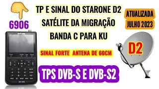 A PRINCIPAL TP PARA APONTAMENTO,DO SATÉLITE D2 70.W NOVO SATÉLITE DA MIGRAÇÃO COM SINAL FORTE