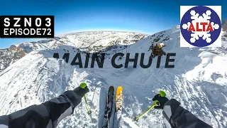 skiing MAIN CHUTE at ALTA!!