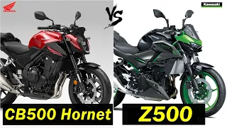 Honda CB500 Hornet vs Kawasaki Z500 |Comparison |TM