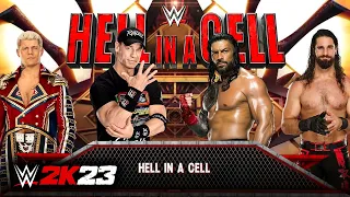 WWE 2K23 - Fatal 4 Way Hell in A Cell (Full Match)