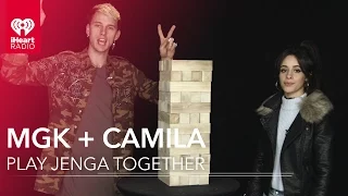 Camila Cabello Learns How to Play Jenga from Machine Gun Kelly