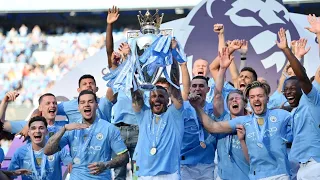 Manchester City clinched their fourth consecutive Premier League title, edging out Arsenal