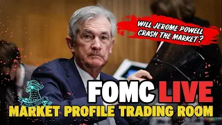 Trading the FOMC LIVE 🔴 ES on Market Profile | May 1, 2024
