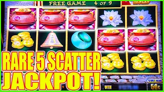 RARE 5 SCATTER Retrigger JACKPOT! Happy & prosperous High Limit Dragon Link Slot