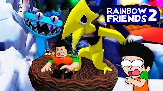 RETOS EN RAINBOW FRIENDS 2 🌈 | ENTRO AL NIDO DE YELLOW 🟡💀 MOMENTOS DIVERTIDOS EN ROBLOX | JONDRES GC