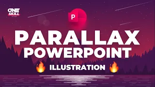 PowerPoint Animation Tutorial 🔥 Parallax Illustration 🔥