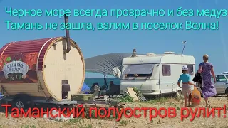 Черное море всегда прозрачно и без медуз! НО - Тамань не зашла, валим в #поселок_волна