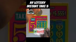 NY Lotto Scratch Off Instant Take 5 Lottery Ticket Win Results #shorts