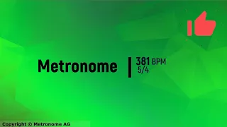 381  BPM 5/4 Metronome