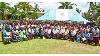 Fijian Prime Minister officiates the Presentation of Leases at Naitata, Navua.