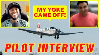 Pilot Declares Emergency After His Yoke Comes Off Mid-Flight | Emergency Landing | Pilot Interview