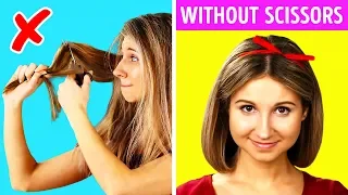 46 GENIUS HAIR HACKS WITHOUT SCISSORS