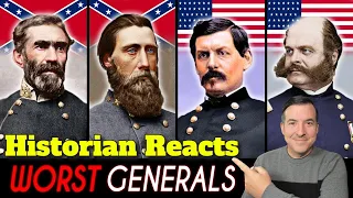 The 10 WORST Generals of The Civil War - Unhinged Past Reaction