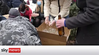 Ukraine Invasion: Civilians seen preparing Molotov cocktails