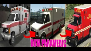 Evolution of PARAMEDICS LOGIC in GTA Games 2001 2020