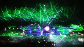 Tomorrowland 2012 Skrillex final show laser & fireworks HD