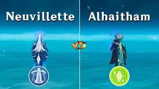 Neuvillette vs Alhaitham!! Who is the Best DPS?? [ Genshin Impact ]