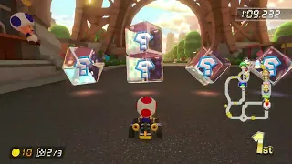 Golden Dash Cup - Toad Gameplay 150cc Mirror Mode DLC (Mario Kart 8 Deluxe)