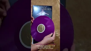 vinyl unboxing: I Will Always Love You: The Best of Whitney Houston 2 Dark Purple LP 2021年