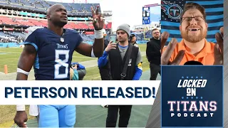 Tennessee Titans Release Adrian Peterson, Marcus Johnson to IR & Sign Golden Tate | Locked On Titans