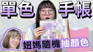 【手帳】單色手帳挑戰 只能用妞媽抽出的顏色製作[NyoNyoTV妞妞TV]