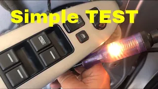 ⚡️How To Test Fix Power Windows Bad Motor or Switch?