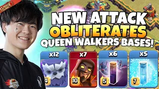 QUEEN WALKERS bases didn’t stand a chance against NEW TH14 Yeti Bat attack! Clash of Clans