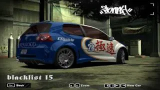 NFS Most Wanted Blacklist Car - #15 Sonny