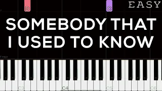 Gotye - Somebody That I Used To Know (feat. Kimbra) | EASY Piano Tutorial