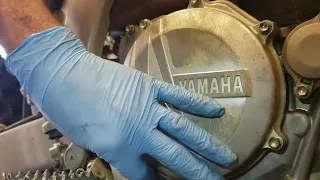 1:11 YZ450F 2021 Clutch Replacement. Installing a new clutch in the Yamaha YZ450
