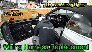 Salvage Car Rebuild Project 2012 Audi S5 Part 34: Door wiring harness replacement