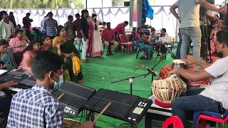 Uyar Malaiyo| Bhanu Pala Anna🎹 Best Keyboard Feel Playing| Srikanth Anna Tabla| Samuel Katta 🥁 ❤️