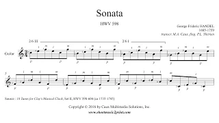 Handel : Sonata (Prelude) HWV 598 - Guitar