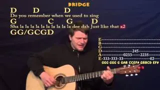 Brown Eyed Girl (Van Morrison) Fingerstyle Guitar Cover Lesson with Lyrics