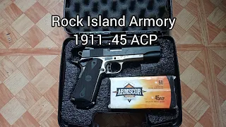 Rock island armory 1911 pistol .45 acp.  Review in Filipino.