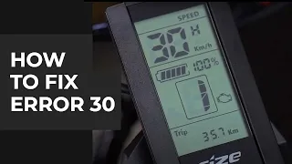 How to fix Error 30 on your Ebike