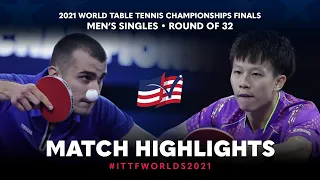 Tomislav Pucar vs Lin Gaoyuan | 2021 World Table Tennis Championships Finals | MS | R32